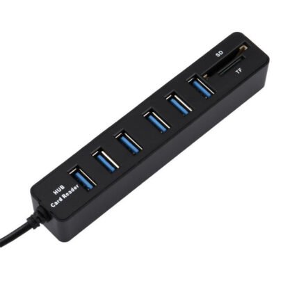 6-in-1 Combo USB Hub 6 Ports 2.0